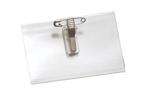 Name Tag Holder with Pin/Clip Combo - 2-1/2" X 4"