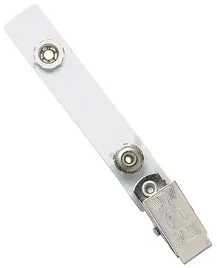 Clear Vinyl Strap Clip with Permanent Snap 