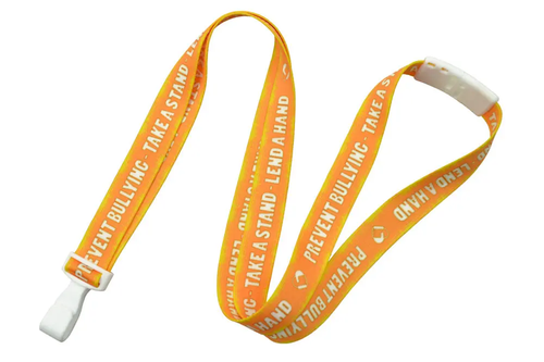 Anti-Bullying 5/8" Breakaway Lanyard with Wide Plastic Hook