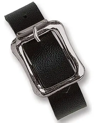 Black Vinyl Luggage Strap with NPS Buckle, 7 X 1/2"