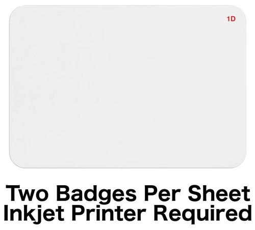 1-Day Expiring Badge Front (Inkjet Printable, 4" X 6" Sheet)