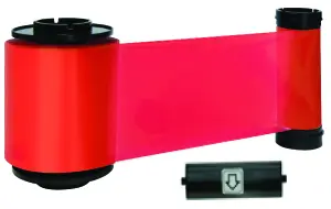 IDP SMART-70 R Resin red ribbon w/ cleaning roller - 3000 cards/roll